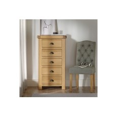 Normandy Chunky Country Oak Tallboy Chest of Drawers Normandy Chunky Country Oak Tallboy Chest of Drawers