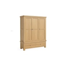 Normandy Chunky Country Oak Triple Wardrobe Normandy Chunky Country Oak Triple Wardrobe