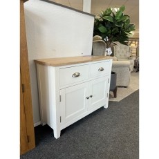 Ex-Display Redruth - London Painted Oak White Small Sideboard Ex-Display Redruth - London Painted Oak White Small Sideboard
