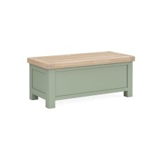 Salcombe Painted Oak Sage Green Blanket Box Salcombe Painted Oak Sage Green Blanket Box