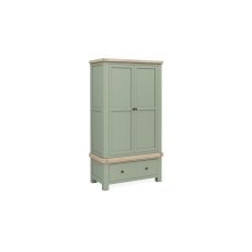 Salcombe Painted Oak Sage Green Gents Wardrobe Salcombe Painted Oak Sage Green Gents Wardrobe