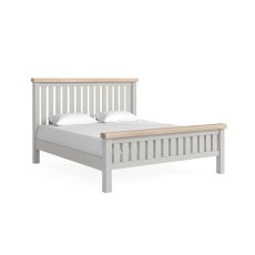 Salcombe Painted Oak Stone Grey Bed Frame Salcombe Painted Oak Stone Grey Bed Frame