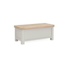 Salcombe Painted Oak Stone Grey Blanket Box Salcombe Painted Oak Stone Grey Blanket Box