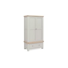 Salcombe Painted Oak Stone Grey Gents Wardrobe Salcombe Painted Oak Stone Grey Gents Wardrobe
