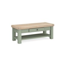 Salcombe Painted Oak Sage Green Coffee Table Salcombe Painted Oak Sage Green Coffee Table