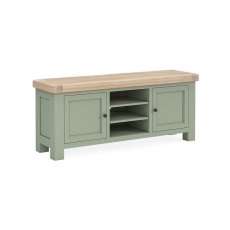 Salcombe Painted Oak Sage Green 140cm TV Unit Salcombe Painted Oak Sage Green 140cm TV Unit