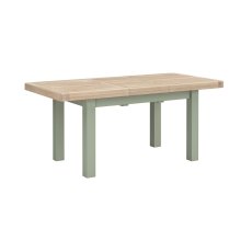 Salcombe Painted Oak Sage Green Small Extending Dining Table Salcombe Painted Oak Sage Green Small Extending Dining Table