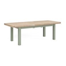 Salcombe Painted Oak Sage Green Large Extending Dining Table Salcombe Painted Oak Sage Green Large Extending Dining Table