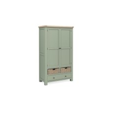 Salcombe Painted Oak Sage Green Larder Unit Salcombe Painted Oak Sage Green Larder Unit