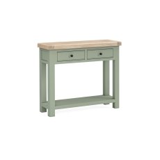 Salcombe Painted Oak Sage Green Console Table Salcombe Painted Oak Sage Green Console Table
