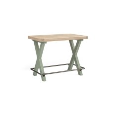 Salcombe Painted Oak Sage Green Bar Table Salcombe Painted Oak Sage Green Bar Table