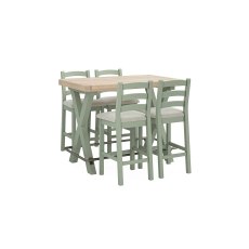 Salcombe Painted Oak Sage Green Bar Table Salcombe Painted Oak Sage Green Bar Table