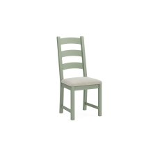 Salcombe Painted Oak Sage Green Ladder Dining Chair Salcombe Painted Oak Sage Green Ladder Dining Chair