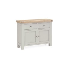 Salcombe Painted Oak Stone Grey Small Sideboard Salcombe Painted Oak Stone Grey Small Sideboard