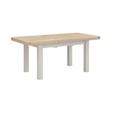 Salcombe Painted Oak Stone Grey Small Extending Dining Table Salcombe Painted Oak Stone Grey Small Extending Dining Table
