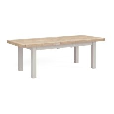 Salcombe Painted Oak Stone Grey Large Extending Dining Table Salcombe Painted Oak Stone Grey Large Extending Dining Table