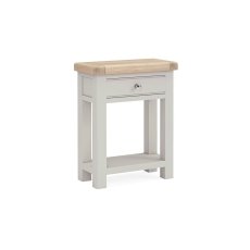 Salcombe Painted Oak Stone Grey Telephone Table Salcombe Painted Oak Stone Grey Telephone Table