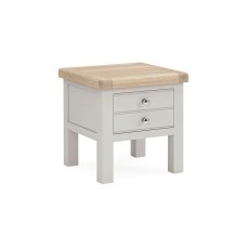 Salcombe Painted Oak Stone Grey Lamp Table Salcombe Painted Oak Stone Grey Lamp Table