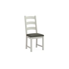 Salcombe Painted Oak Stone Grey Ladder Dining Chair Salcombe Painted Oak Stone Grey Ladder Dining Chair