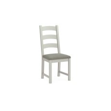 Salcombe Painted Oak Stone Grey Ladder Dining Chair Salcombe Painted Oak Stone Grey Ladder Dining Chair