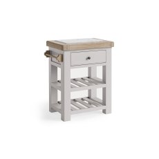 Salcombe Painted Oak Stone Grey Small Kitchen Island Salcombe Painted Oak Stone Grey Small Kitchen Island