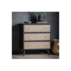 Gallery Direct Skylar Rattan 3 Drawer Chest of Drawers Gallery Direct Skylar Rattan 3 Drawer Chest of Drawers
