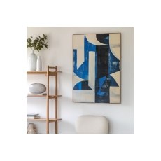 Gallery Direct Cobalt Abstract Framed Canvas 900x1200mm Gallery Direct Cobalt Abstract Framed Canvas 900x1200mm