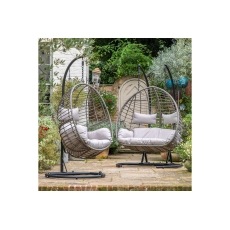 Gallery Direct Adanero Outdoor Rattan Hanging Chair Gallery Direct Adanero Outdoor Rattan Hanging Chair
