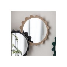 Gallery Direct Shoreditch Round Mirror Taupe 600mm Gallery Direct Shoreditch Round Mirror Taupe 600mm