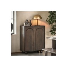 Gallery Direct Arc Walnut Mango Wood Cupboard Gallery Direct Arc Walnut Mango Wood Cupboard