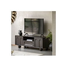 Gallery Direct Arc Walnut Mango Wood Media TV Unit Gallery Direct Arc Walnut Mango Wood Media TV Unit