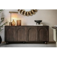 Gallery Direct Arc Walnut Mango Wood Large Sideboard Gallery Direct Arc Walnut Mango Wood Large Sideboard