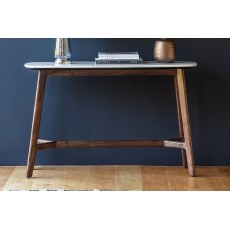 Gallery Direct Barcelona Dark Wood Console Table with Marble Top Gallery Direct Barcelona Dark Wood Console Table with Marble Top