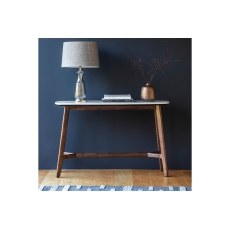 Gallery Direct Barcelona Dark Wood Console Table with Marble Top Gallery Direct Barcelona Dark Wood Console Table with Marble Top