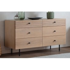 Gallery Direct Okayama Oak 6 Drawer Chest of Drawers Gallery Direct Okayama Oak 6 Drawer Chest of Drawers