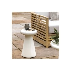 Gallery Direct Pavia Outdoor Cream Concrete Side Table Gallery Direct Pavia Outdoor Cream Concrete Side Table