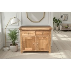 Largo Rustic Solid Oak Small Sideboard Largo Rustic Solid Oak Small Sideboard
