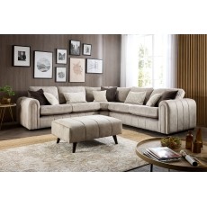 Glamour Plush Large 8 Seater Corner Sofa Glamour Plush Large 8 Seater Corner Sofa