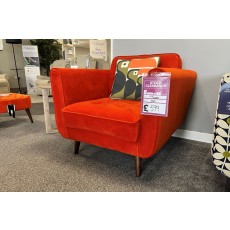 Ex-Display Redruth - Orla Kiely Ivy Chair | Glyde Velvet Tomato Ex-Display Redruth - Orla Kiely Ivy Chair | Glyde Velvet Tomato