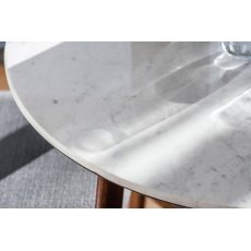 Gallery Direct Barcelona Dark Wood Round Dining Table Set with Marble Top & 4 Chairs Gallery Direct Barcelona Dark Wood Round Dining Table Set with Marble Top & 4 Chairs