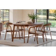 Gallery Direct Madrid Walnut Extending Dining Table Set & x6 Dining Chairs Gallery Direct Madrid Walnut Extending Dining Table Set & x6 Dining Chairs