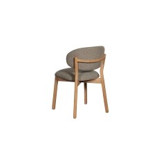 Leo Curved Back Fabric Dining Chair in Grey (Pair) Leo Curved Back Fabric Dining Chair in Grey (Pair)