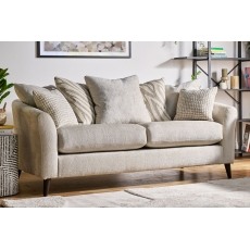 Milly Fabric 3 Seater Sofa - Pillow Back Milly Fabric 3 Seater Sofa - Pillow Back