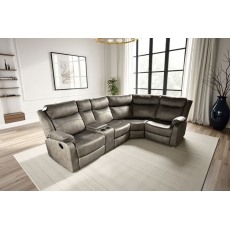 Ellena Soft Grey L Shape Recliner Corner Sofa with Storage Ellena Soft Grey L Shape Recliner Corner Sofa with Storage