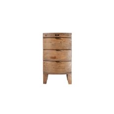 Bermuda Reclaimed Wood 3 Drawer Bedside Table Bermuda Reclaimed Wood 3 Drawer Bedside Table