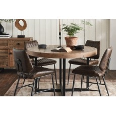 Nixon Reclaimed Wood 120cm Round Dining Table Nixon Reclaimed Wood 120cm Round Dining Table