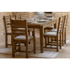 Gallery Direct Hardwick Smoked Oak Ext 160-210cm Dining Table Gallery Direct Hardwick Smoked Oak Ext 160-210cm Dining Table