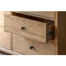 Gallery Direct Malvern Natural Oak 9 Drawer Chest of Drawers Gallery Direct Malvern Natural Oak 9 Drawer Chest of Drawers