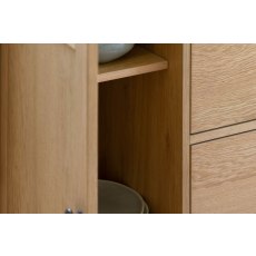 Gallery Direct Malvern Natural Oak 3 Drawer Large Sideboard Gallery Direct Malvern Natural Oak 3 Drawer Large Sideboard