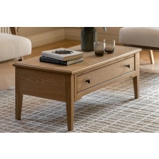 Gallery Direct Malvern Natural Oak 1 Drawer Coffee Table Gallery Direct Malvern Natural Oak 1 Drawer Coffee Table